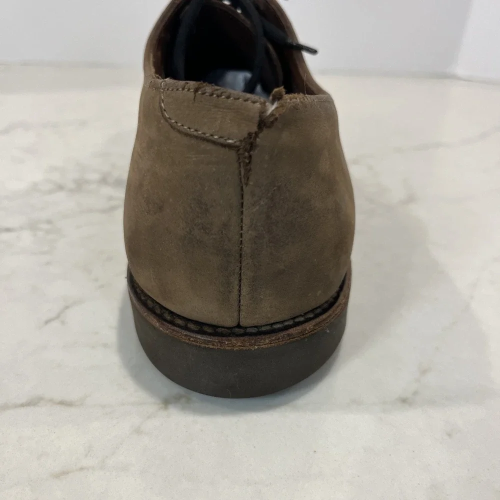 Allen Edmonds Buxton Oxford 11.5 D Cap Toe‎ Burnished Brown Combed Leather